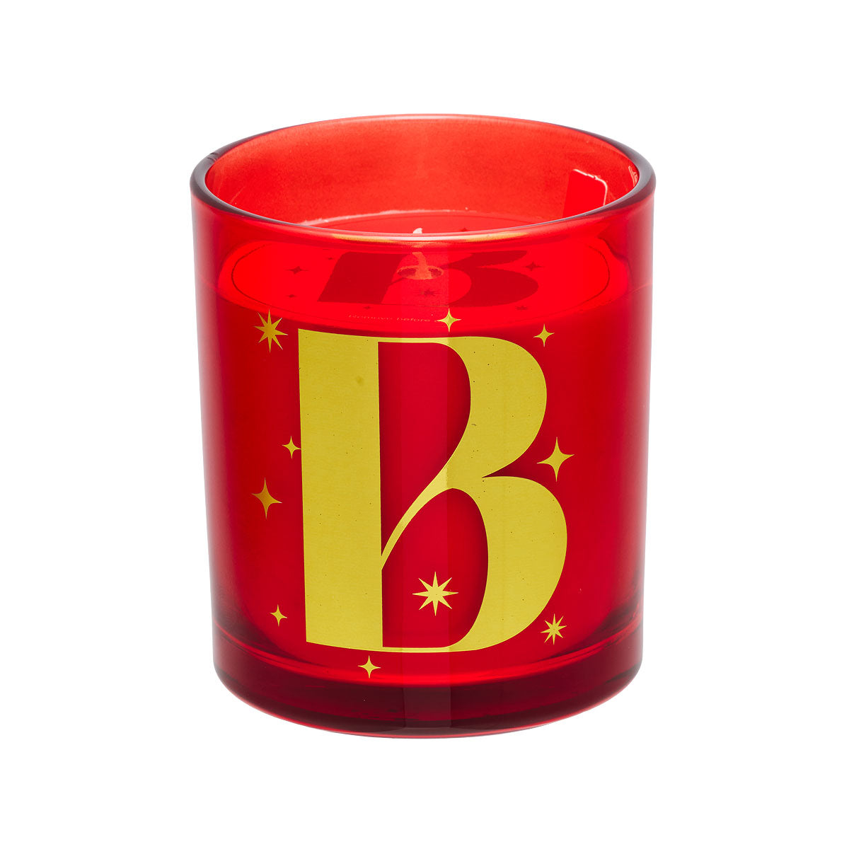 Christmas Monogram Candle Red/Green Assorted