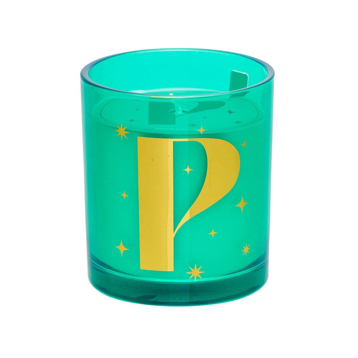 Christmas Monogram Candle Red/Green Assorted