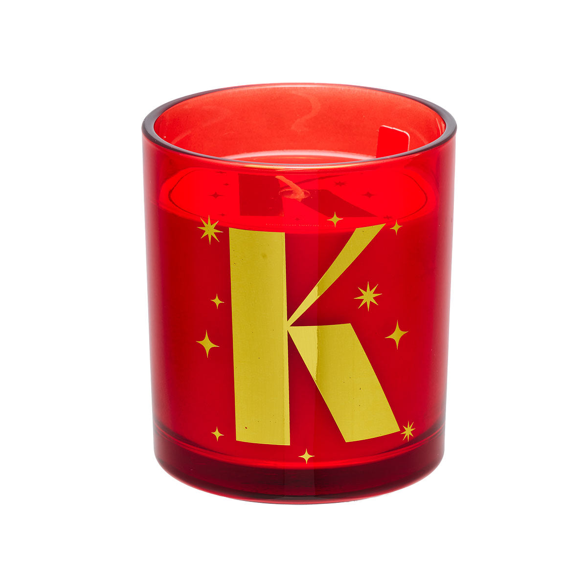 Christmas Monogram Candle Red/Green Assorted