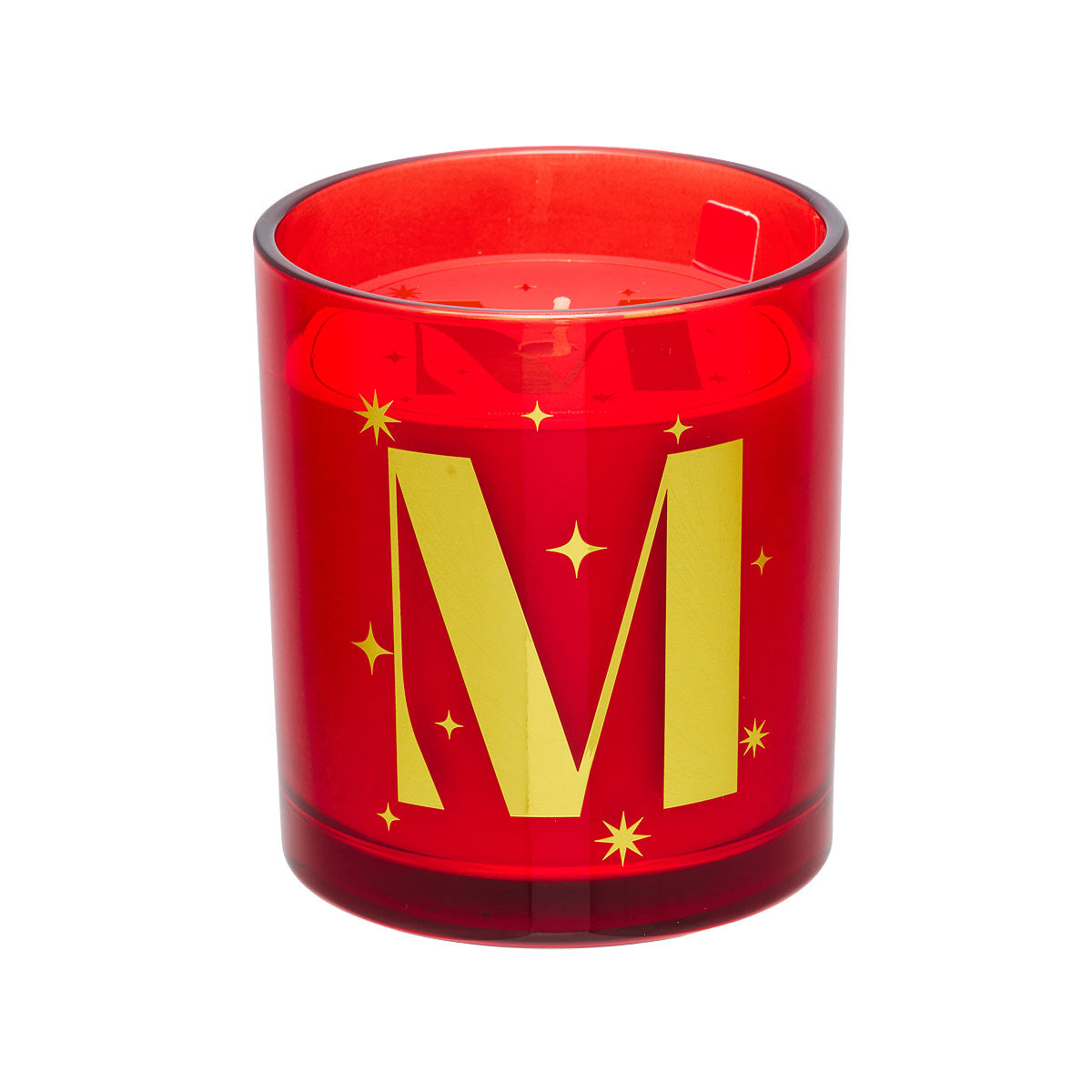 Christmas Monogram Candle Red/Green Assorted