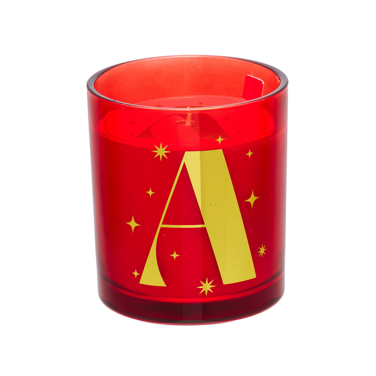 Christmas Monogram Candle Red/Green Assorted