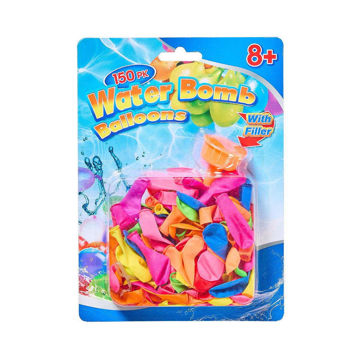 Water Bomb Balloons 150pk With Filler