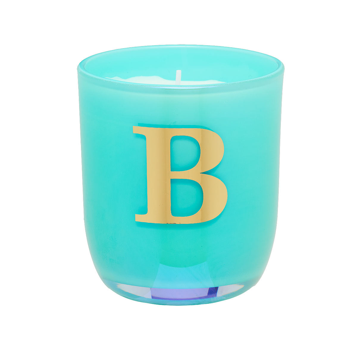 Monogram Candle White/Blue Assorted