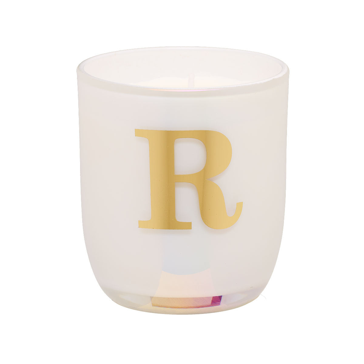 Monogram Candle White/Blue Assorted