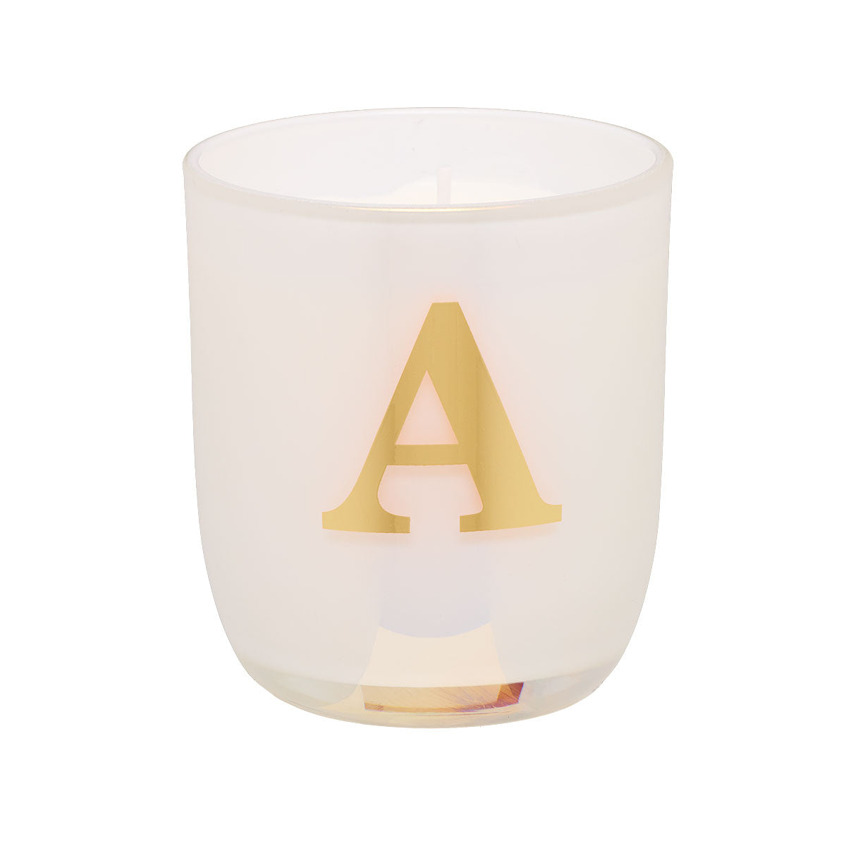 Monogram Candle White/Blue Assorted