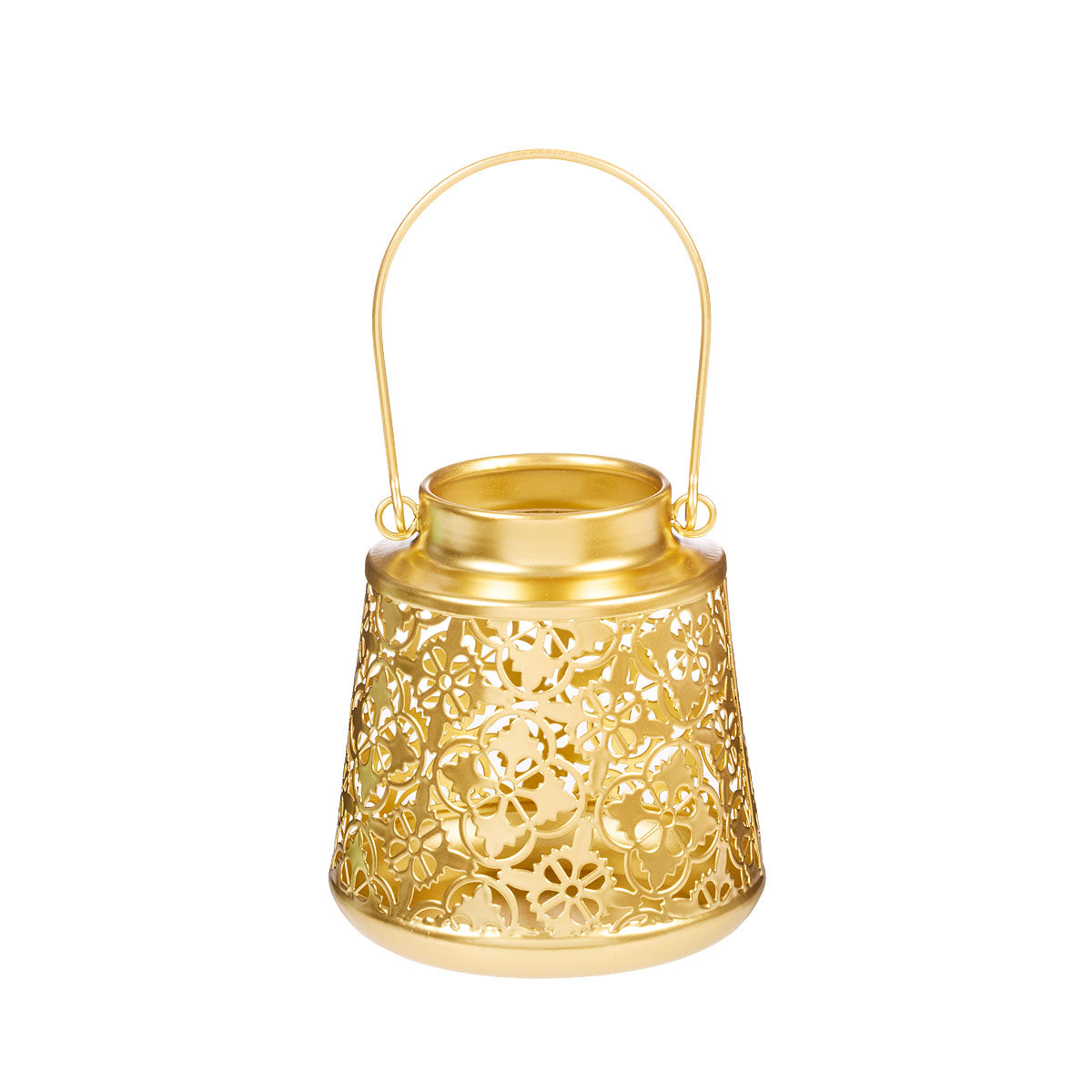 Metal Lantern White/Gold