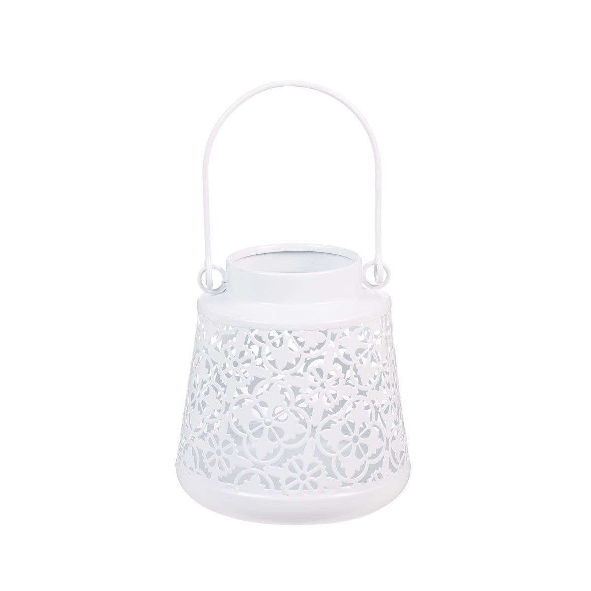 Metal Lantern White/Gold