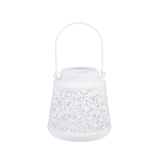 Metal Lantern White/Gold