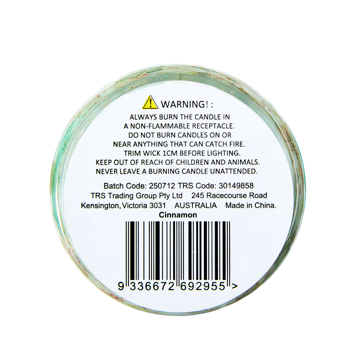 Christmas Printed Glass Candle Assorted