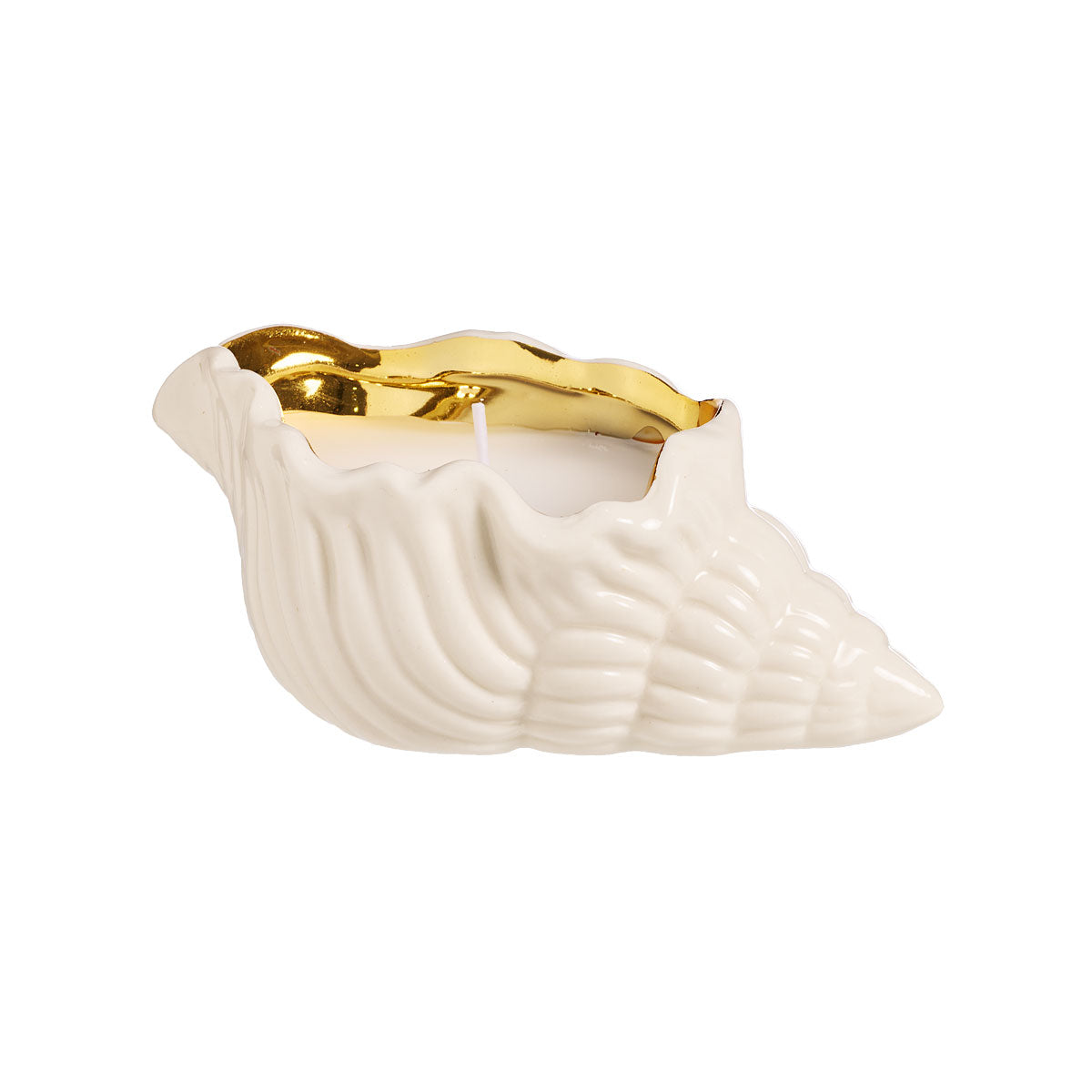 Shell Candle Golden