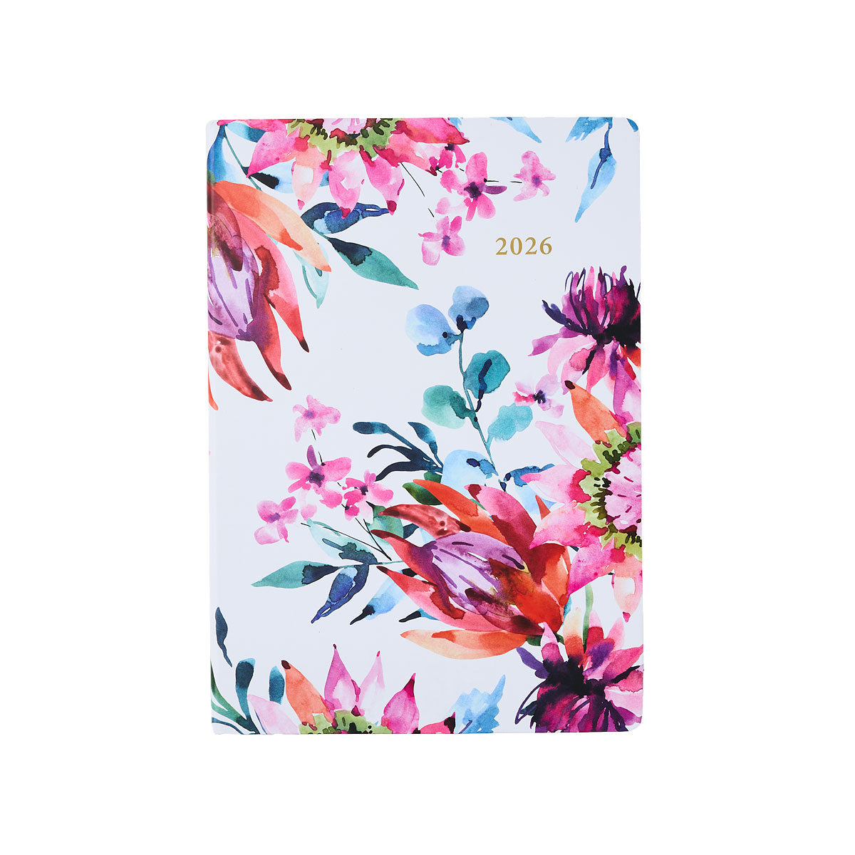 2026 A4 Diary Week-To-View Watercolour Floral