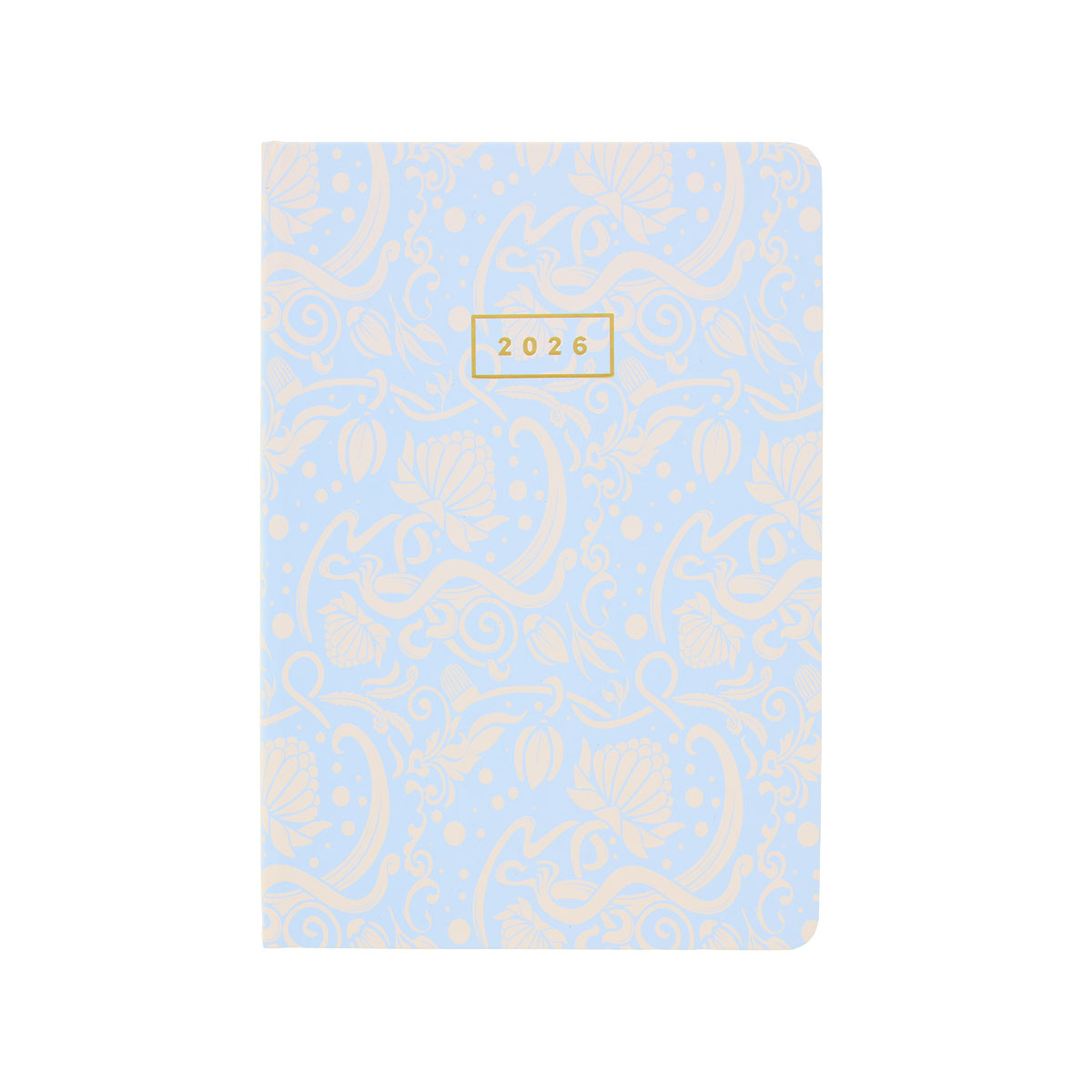 2026 A5 Diary Day-To-View Blue Jacobean