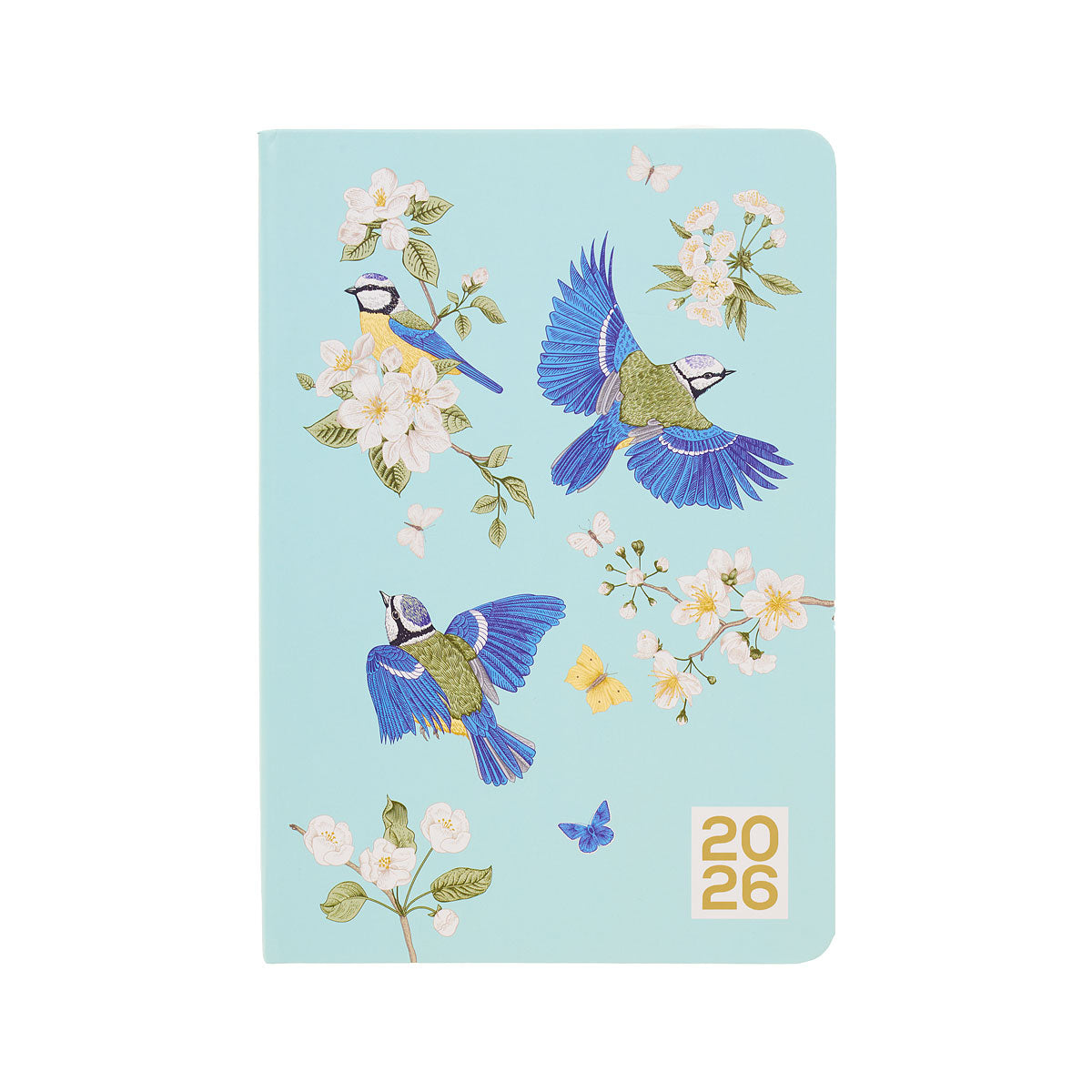 2026 A5 Diary Day-To-View Blue Bird