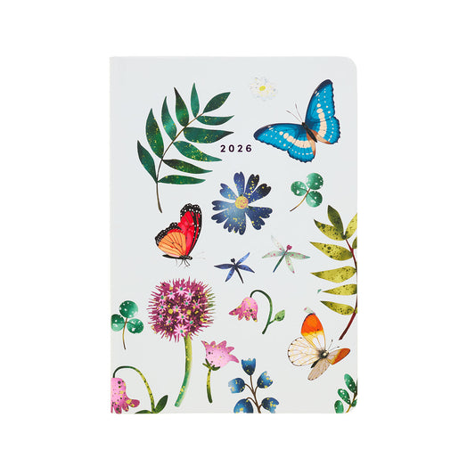 2026 A5 Diary Day-To-View Butterfly