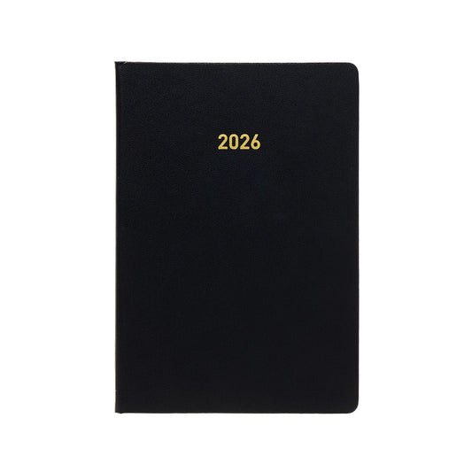 2026 A5 PVC Diary Week-To-View Black