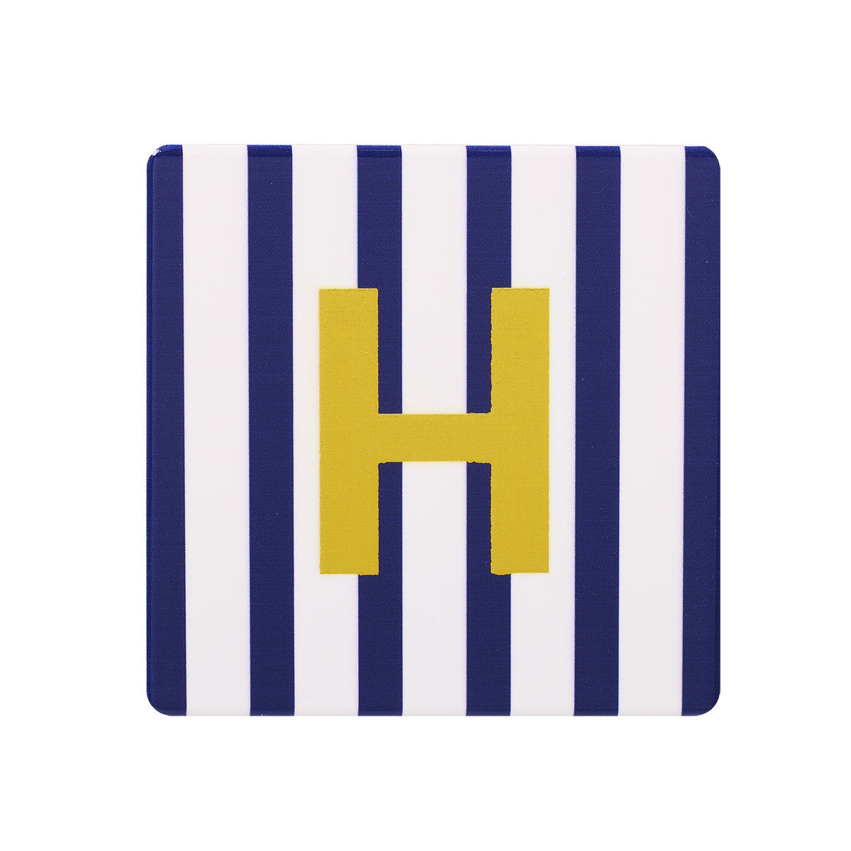 Monogram Stripe Ceramic Coaster Assorted