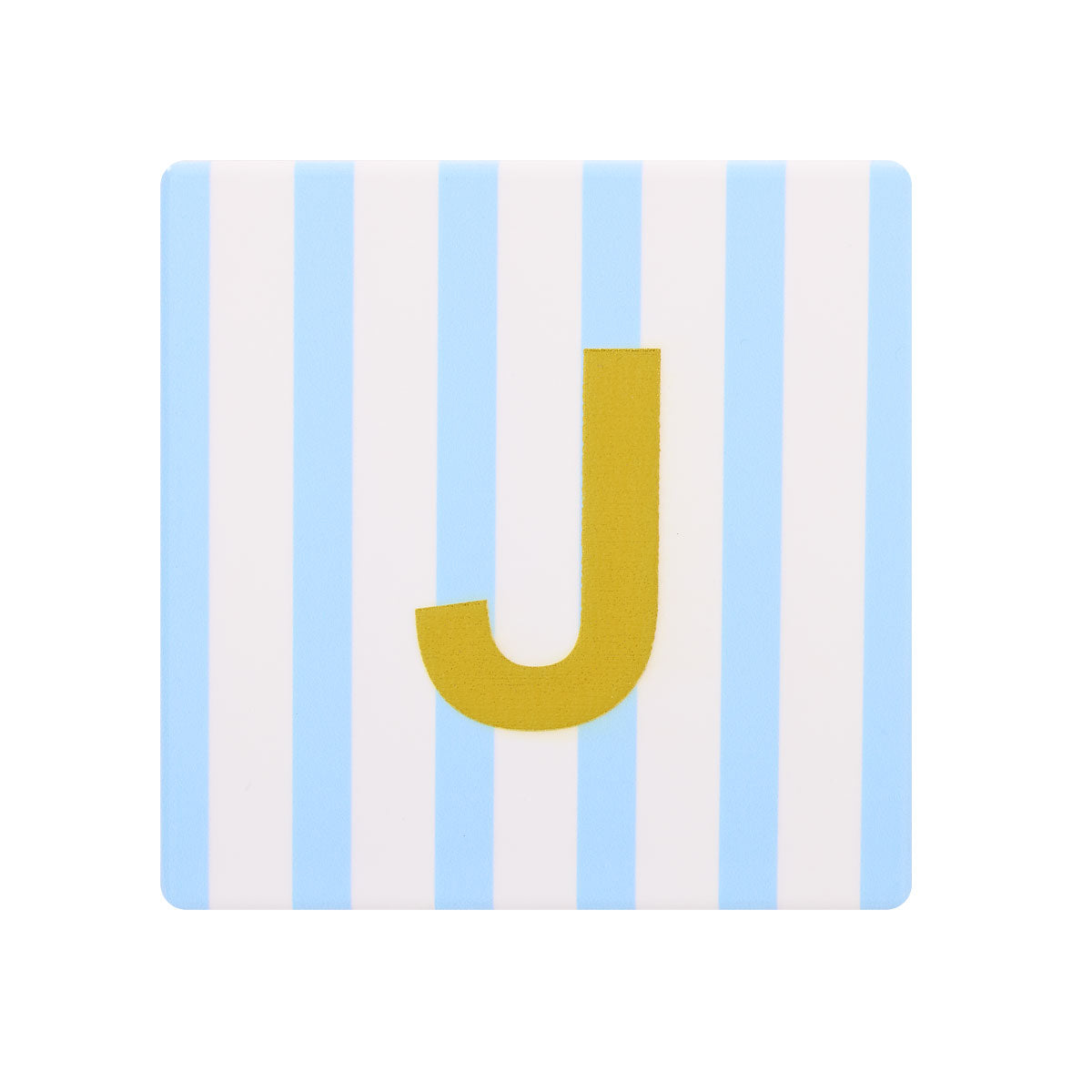 Monogram Stripe Ceramic Coaster Assorted