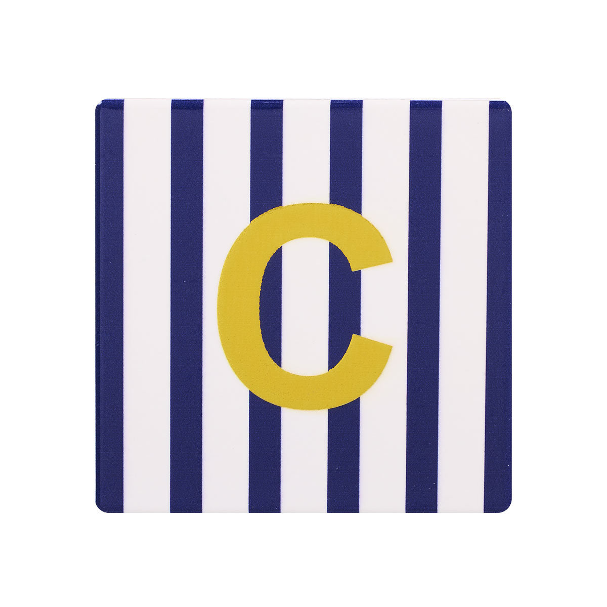 Monogram Stripe Ceramic Coaster Assorted