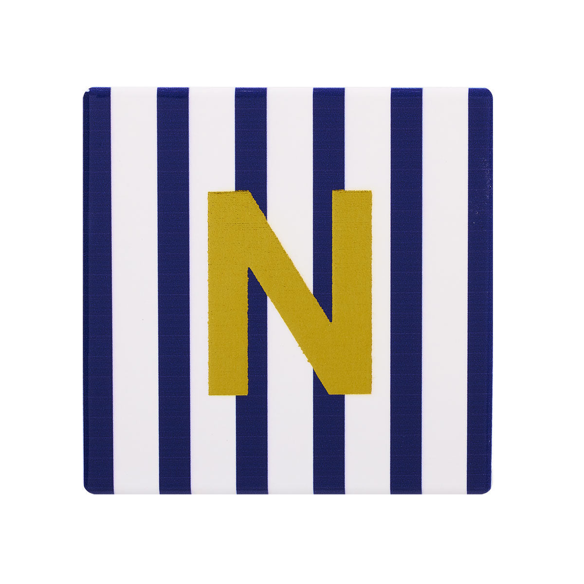 Monogram Stripe Ceramic Coaster Assorted