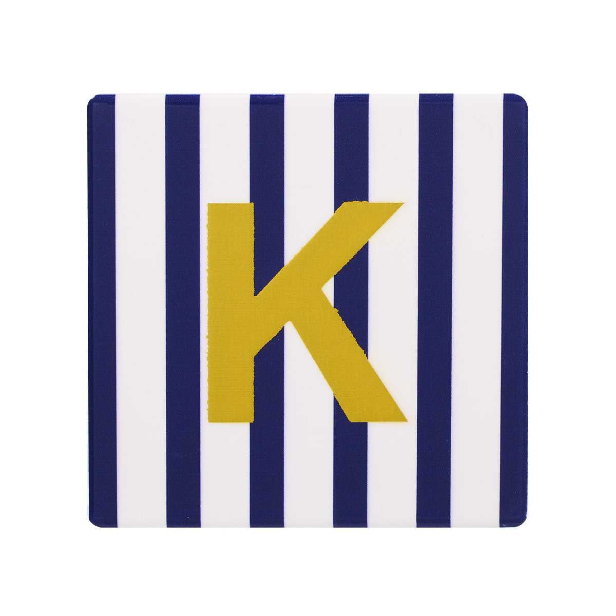 Monogram Stripe Ceramic Coaster Assorted
