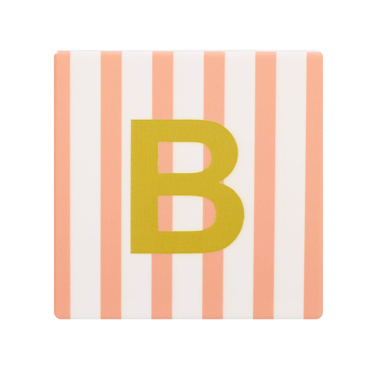 Monogram Stripe Ceramic Coaster Assorted