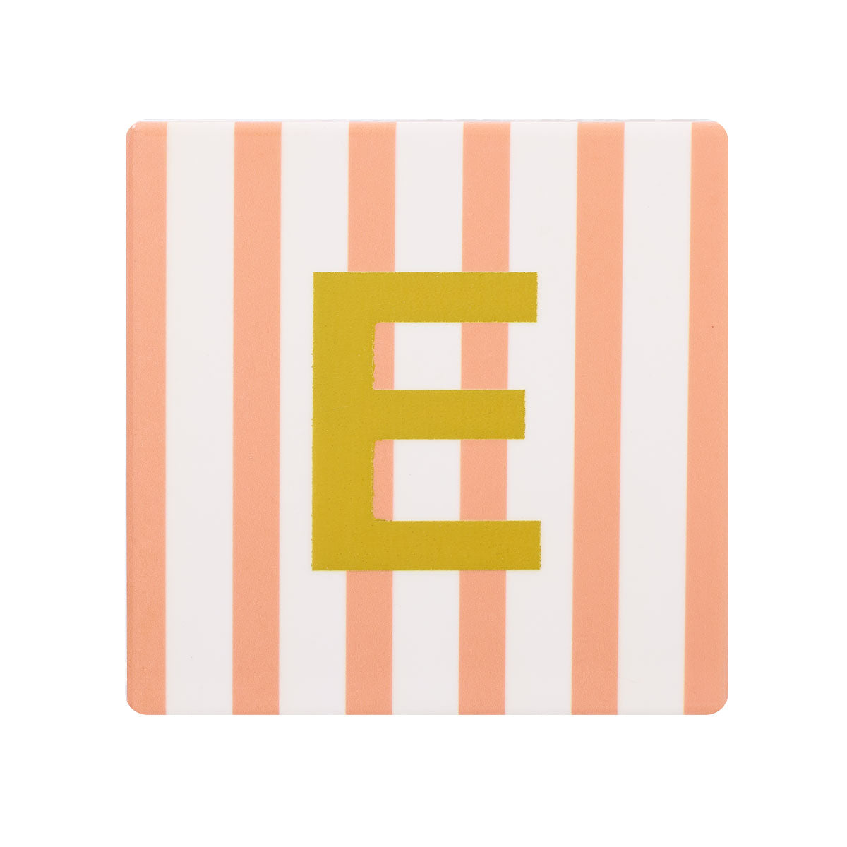 Monogram Stripe Ceramic Coaster Assorted
