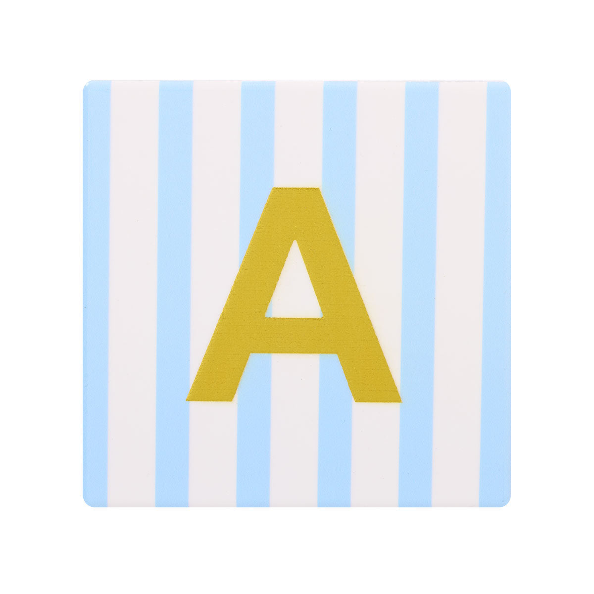Monogram Stripe Ceramic Coaster Assorted