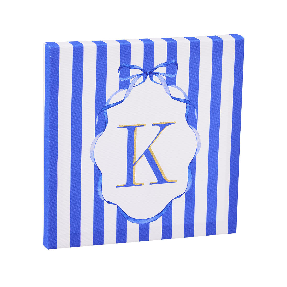 Monogram Blue Bow Mini Canvas Assorted