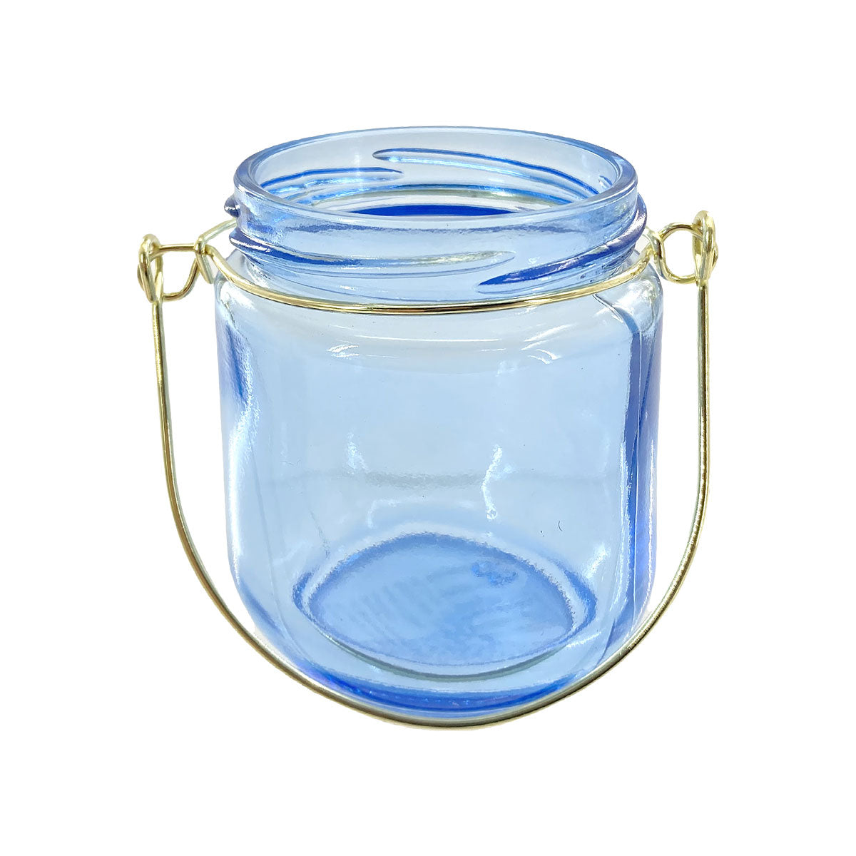 Candle Holder With Handle Blue/Citrus