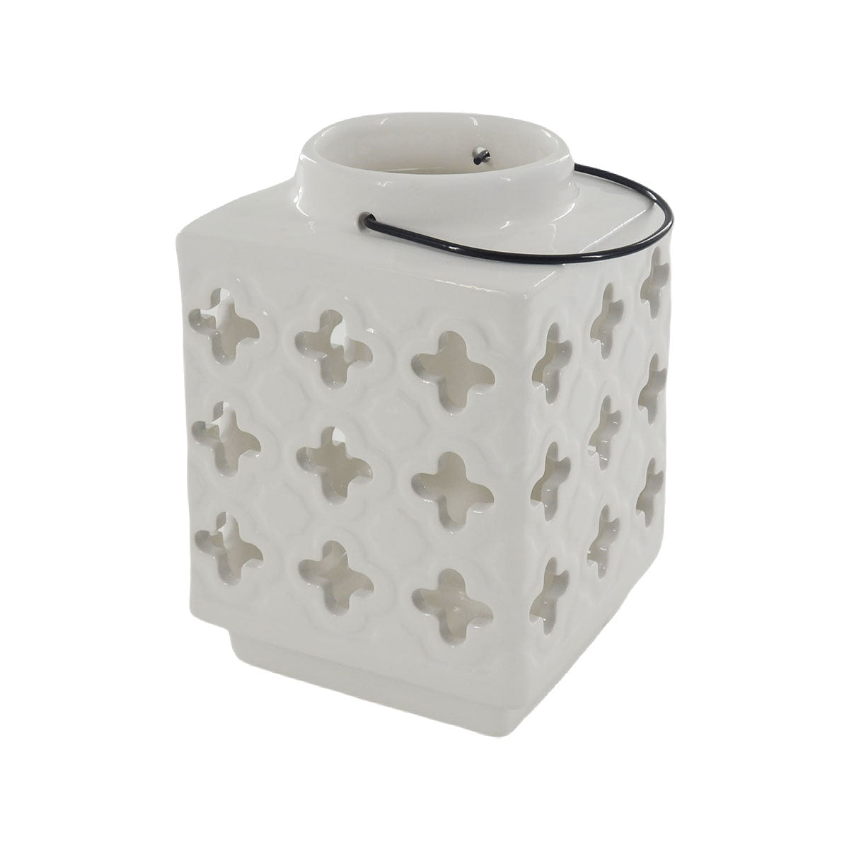 Ceramic Mosaic Lantern Blue/White
