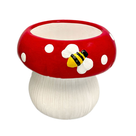 Ceramic Mushroom Flower Pot 11x11cm