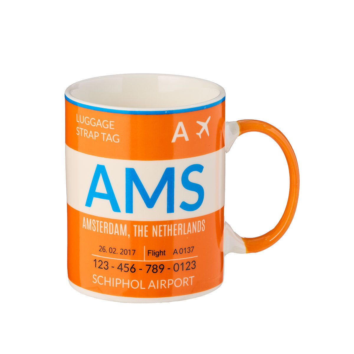 Boarding Pass Mug AMS/LAX/SYD