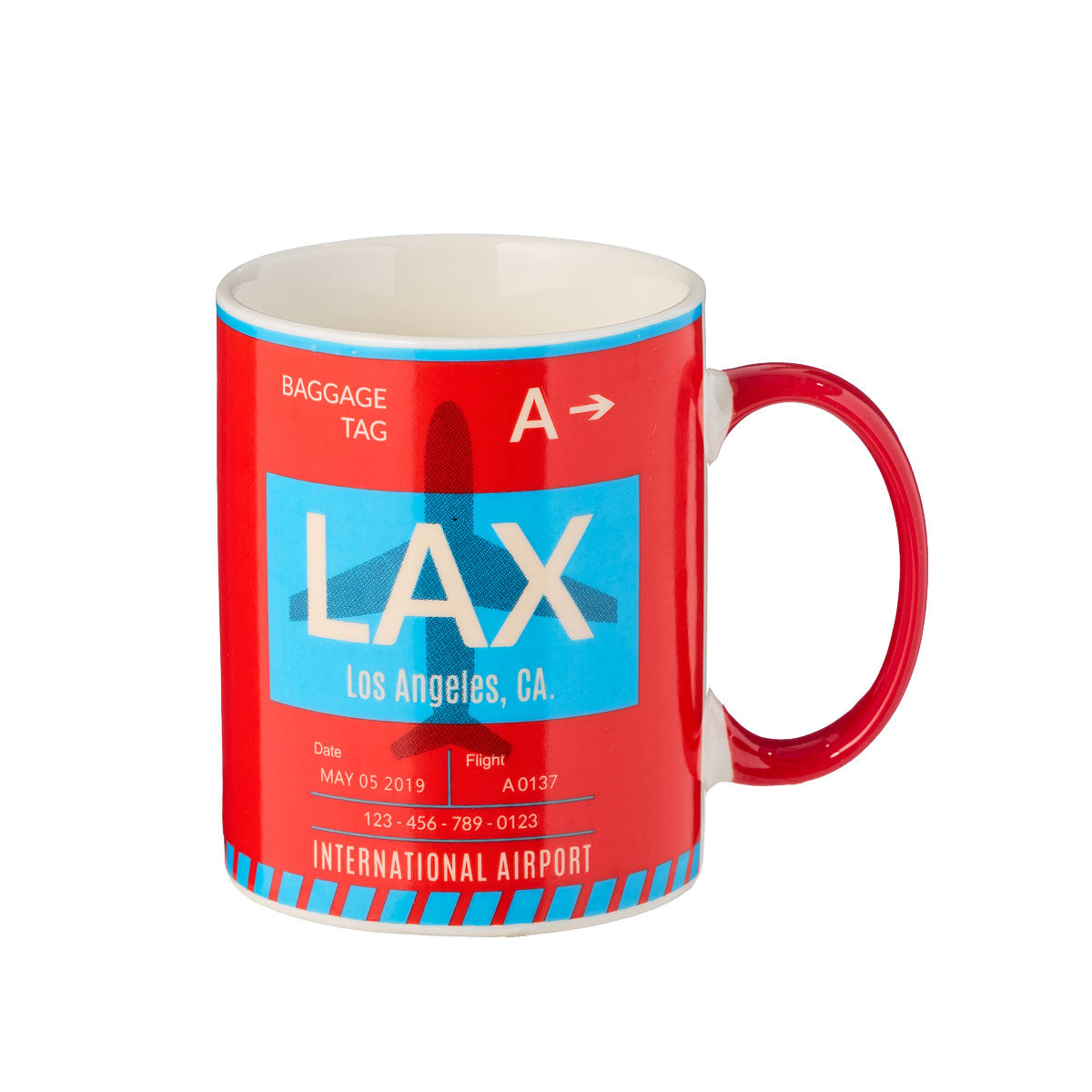 Boarding Pass Mug AMS/LAX/SYD