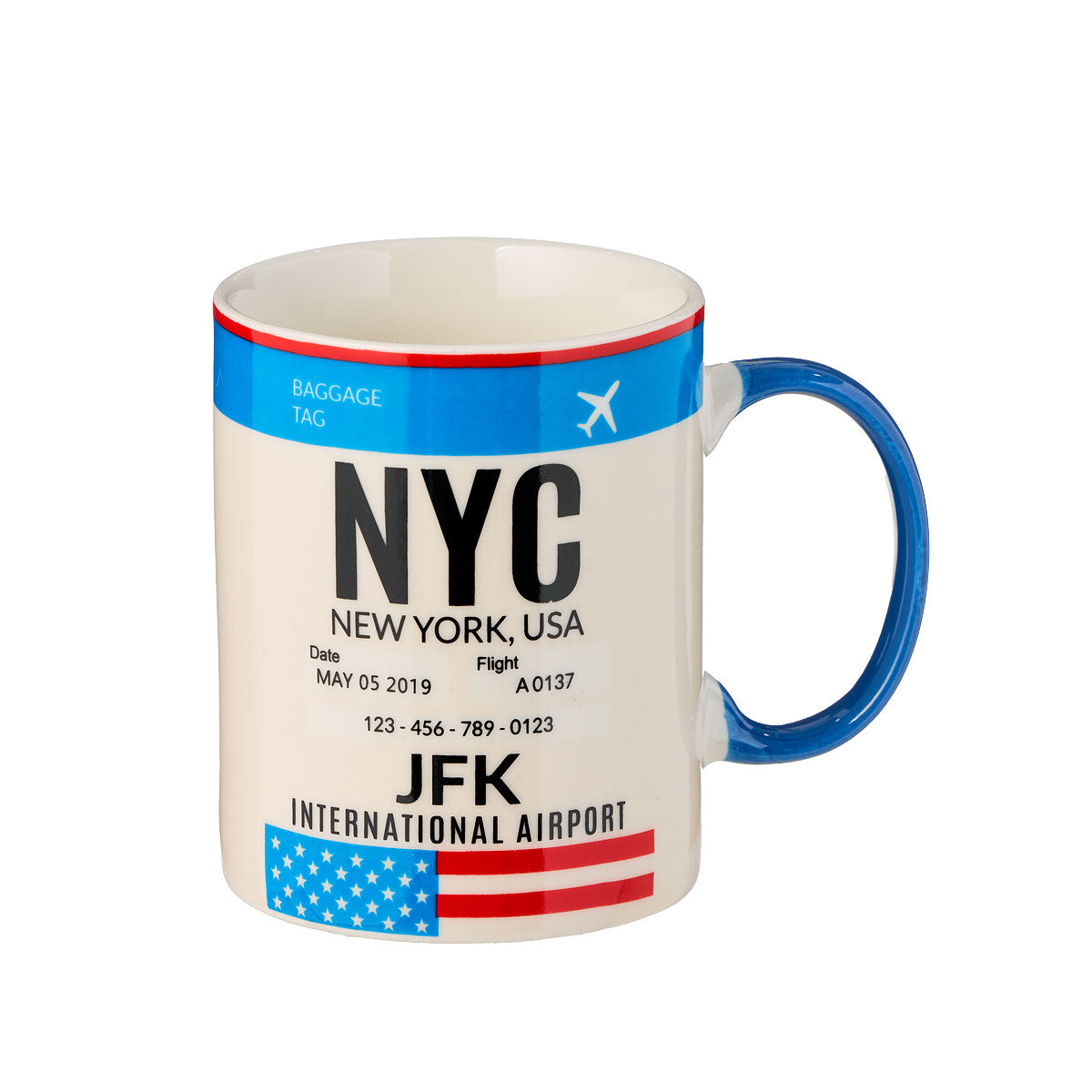 Boarding Pass Mug RIO/NYC/ROM