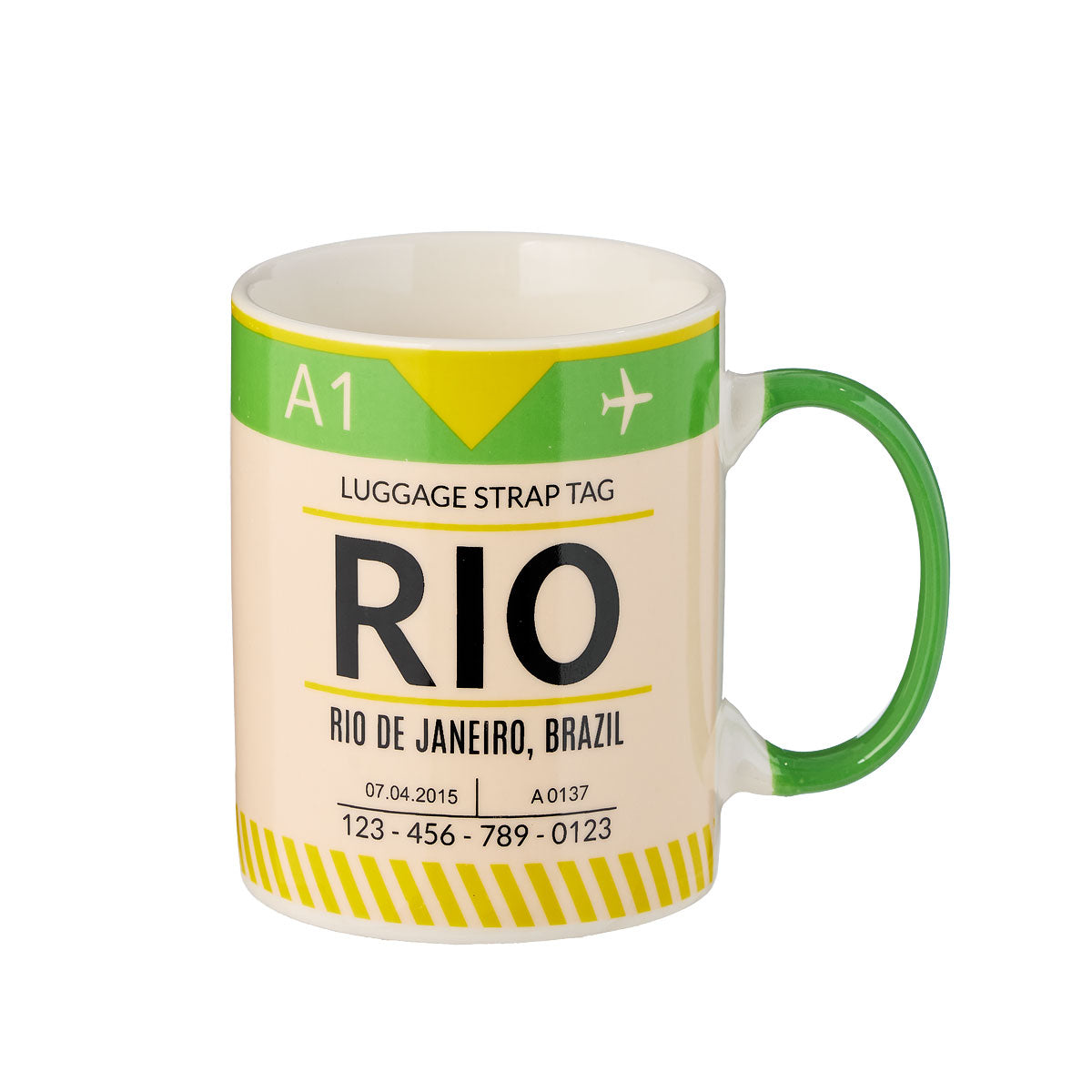 Boarding Pass Mug RIO/NYC/ROM