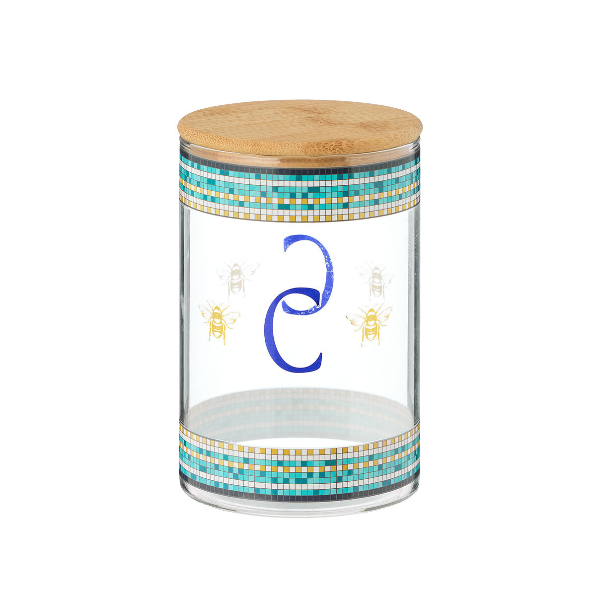 Abeilles Bleues Glass Canister Assorted