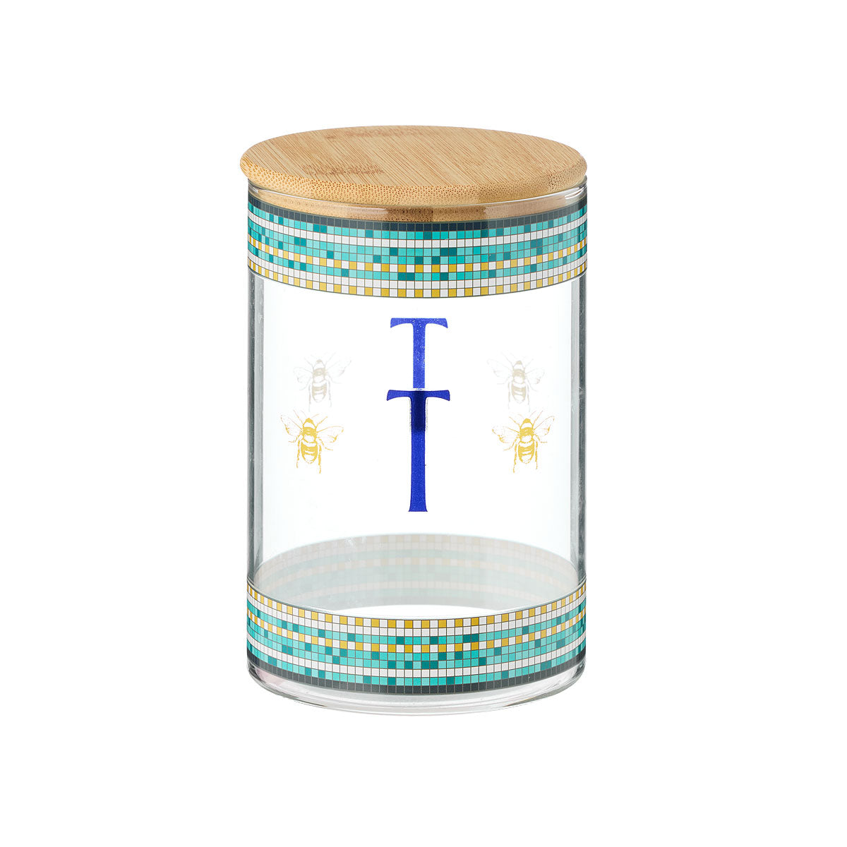 Abeilles Bleues Glass Canister Assorted