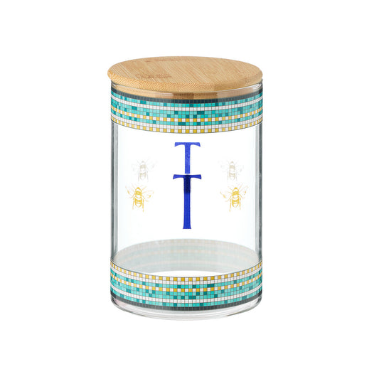 Abeilles Bleues Glass Canister Assorted