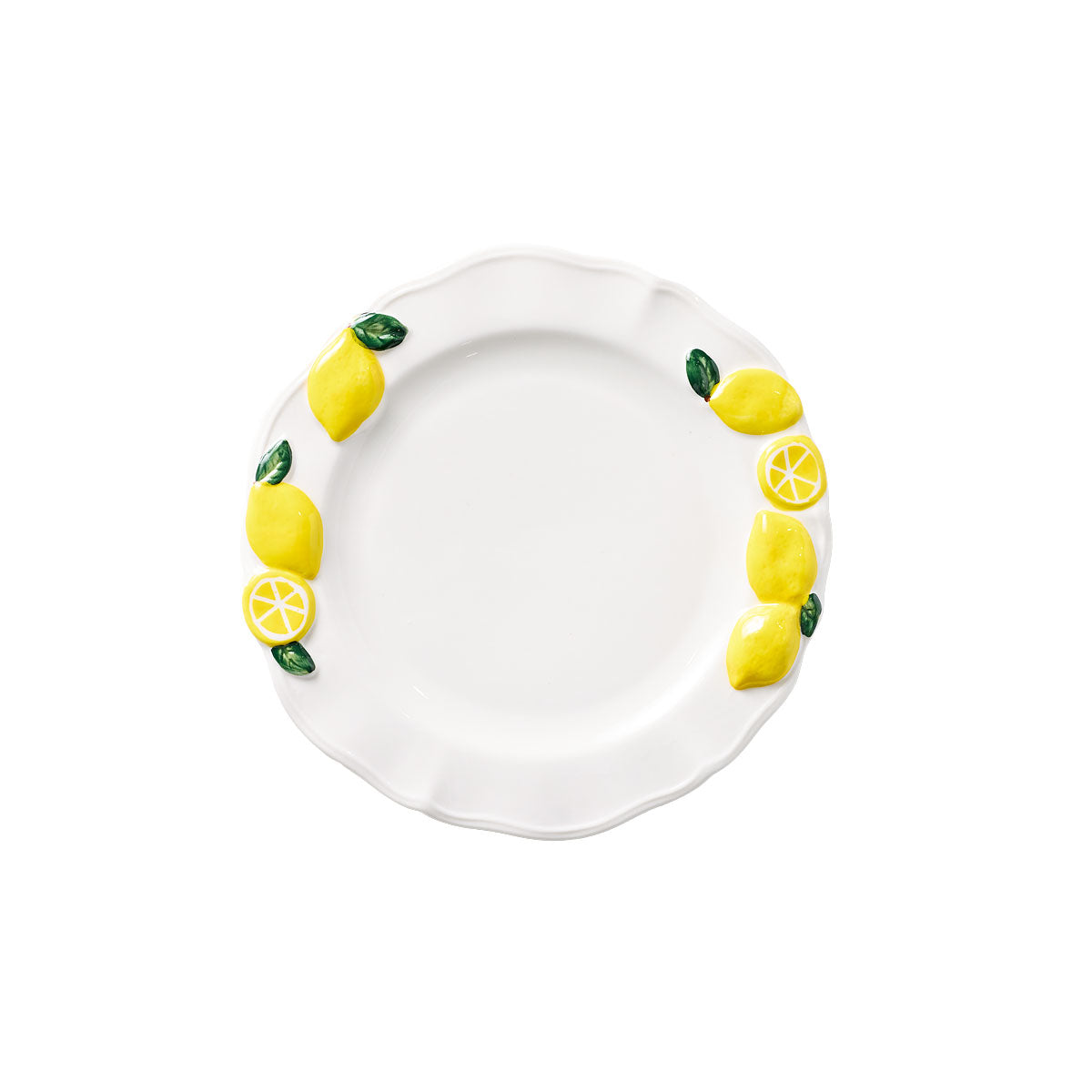 Embossed Lemons Salad Plate