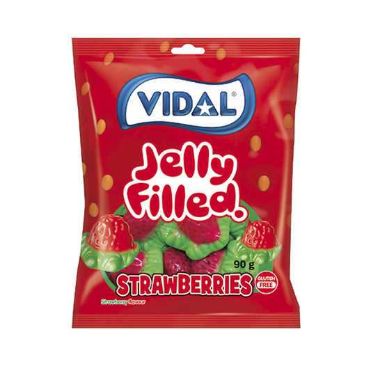 Vidal Jelly Filled Strawberries 90g