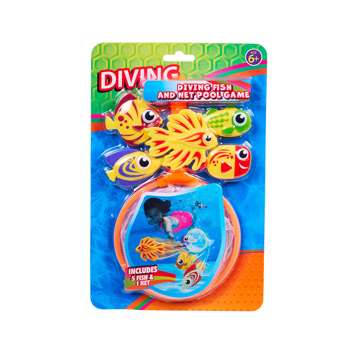 5 Fishes Diving Toy & Net Pool Game