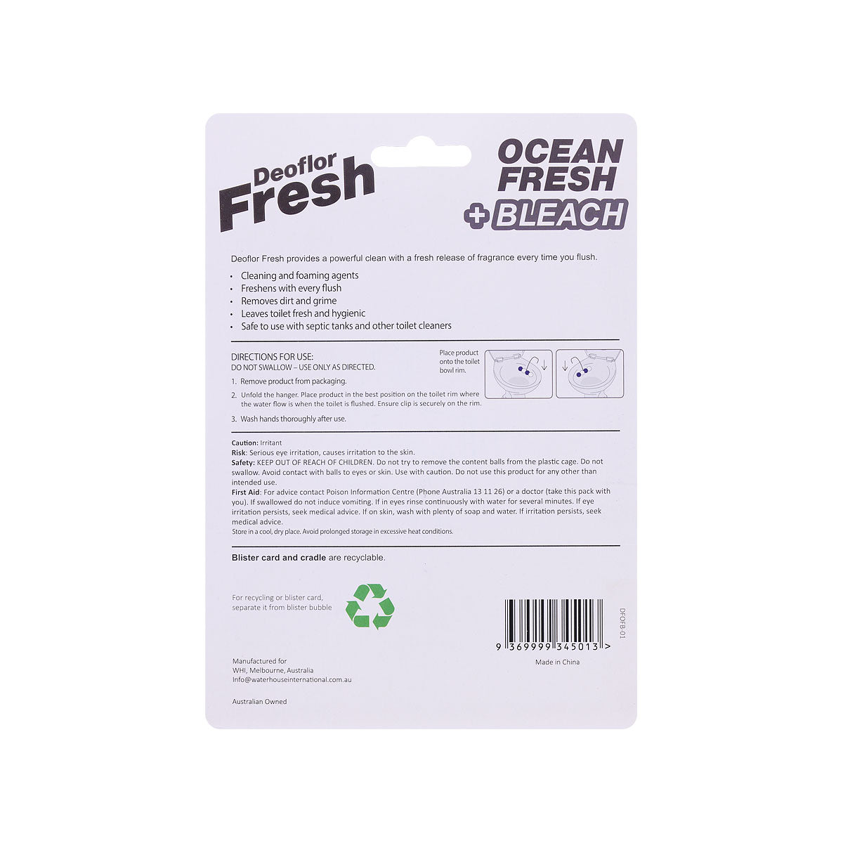 Deoflor Fresh 6-in-1 Cage Assorted 60g 2pk