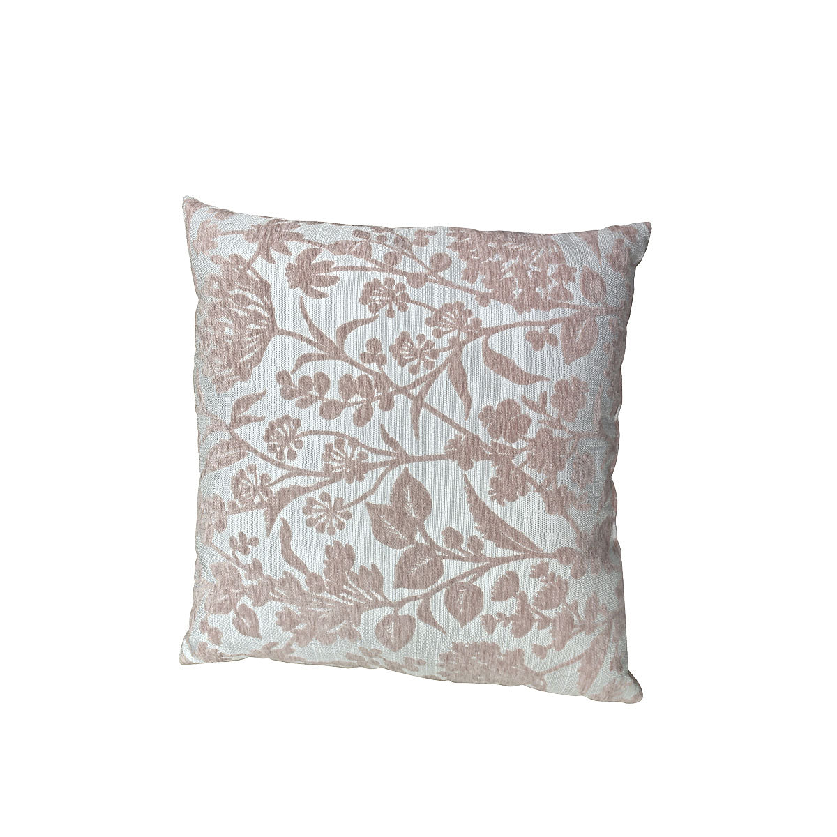 Velvet Blooms Cushion Yellow/Pink