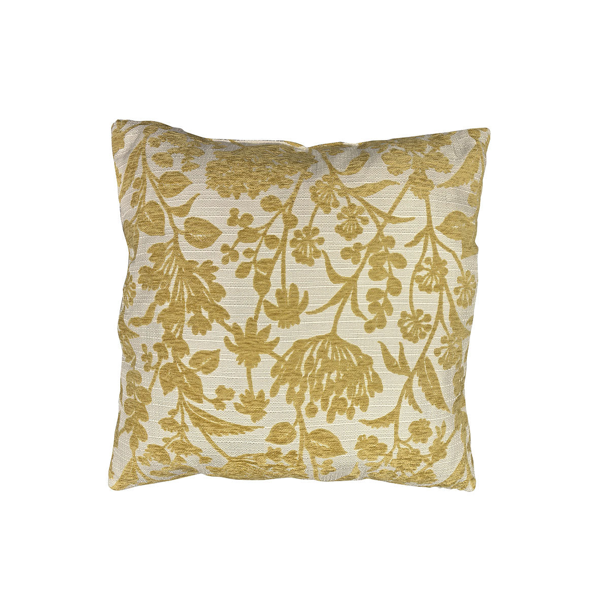 Velvet Blooms Cushion Yellow/Pink