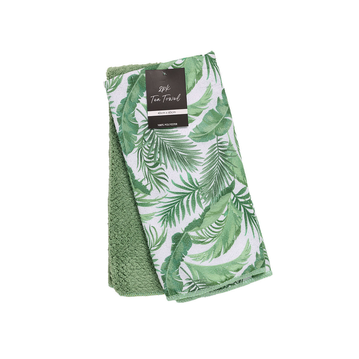 Miami/Palm Printed Tea Towel 2pk