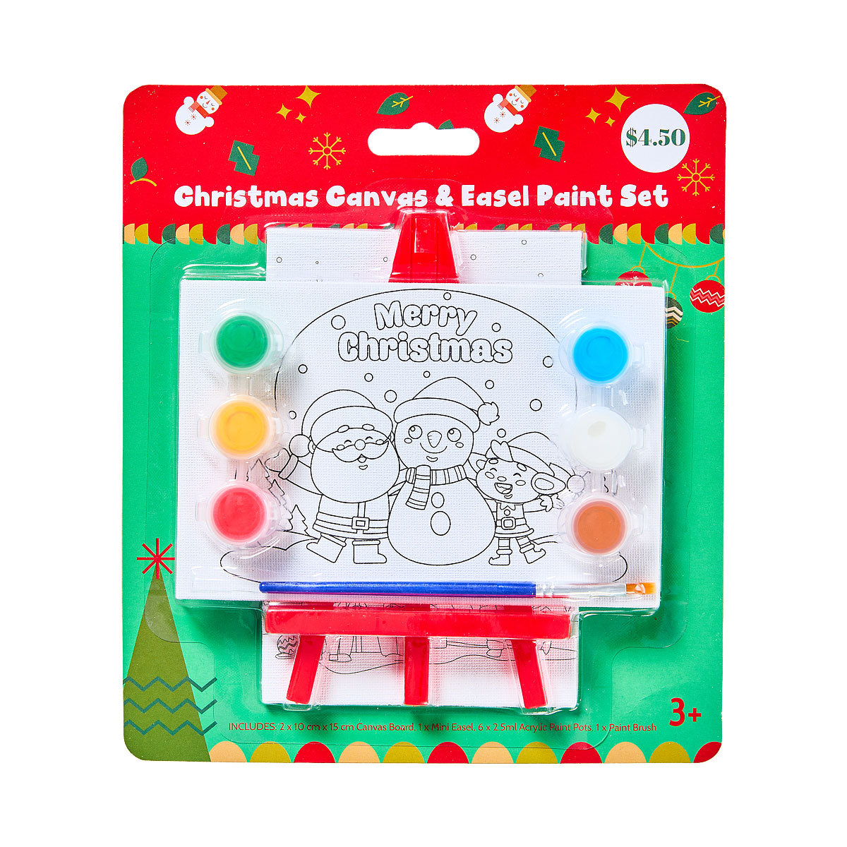 Christmas Mini Canvas & Easel