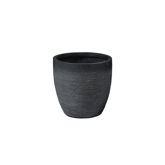 Fiber Clay Pot Dark Grey Large 37x37x35cm