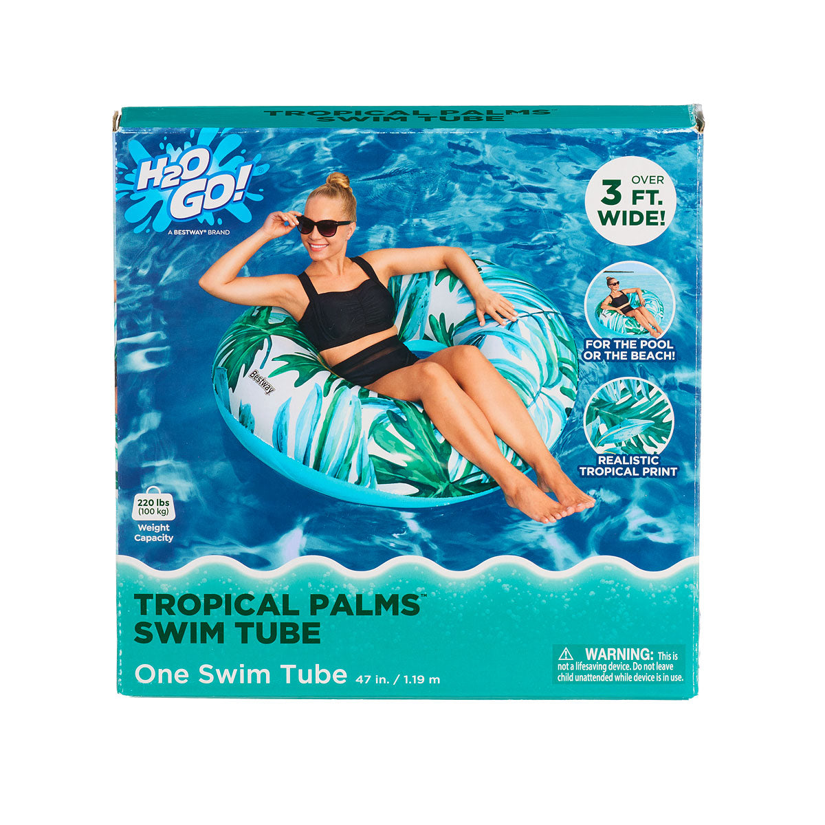 Tropical Palms Swim Tube 1.19m