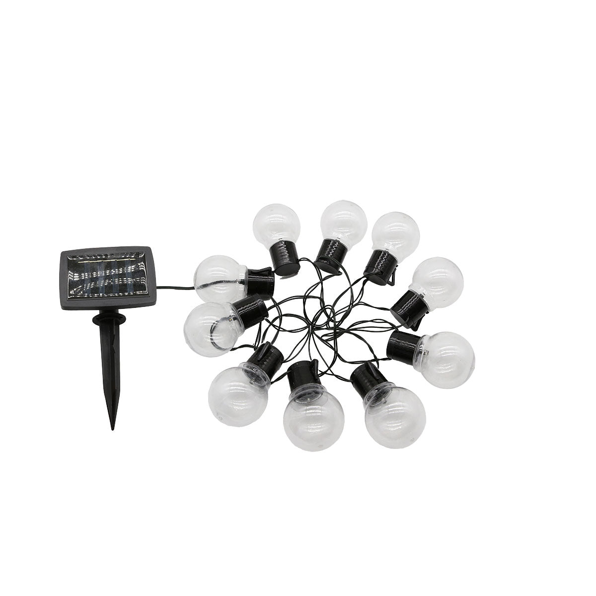 Solar LED Bulb String Light 10pk