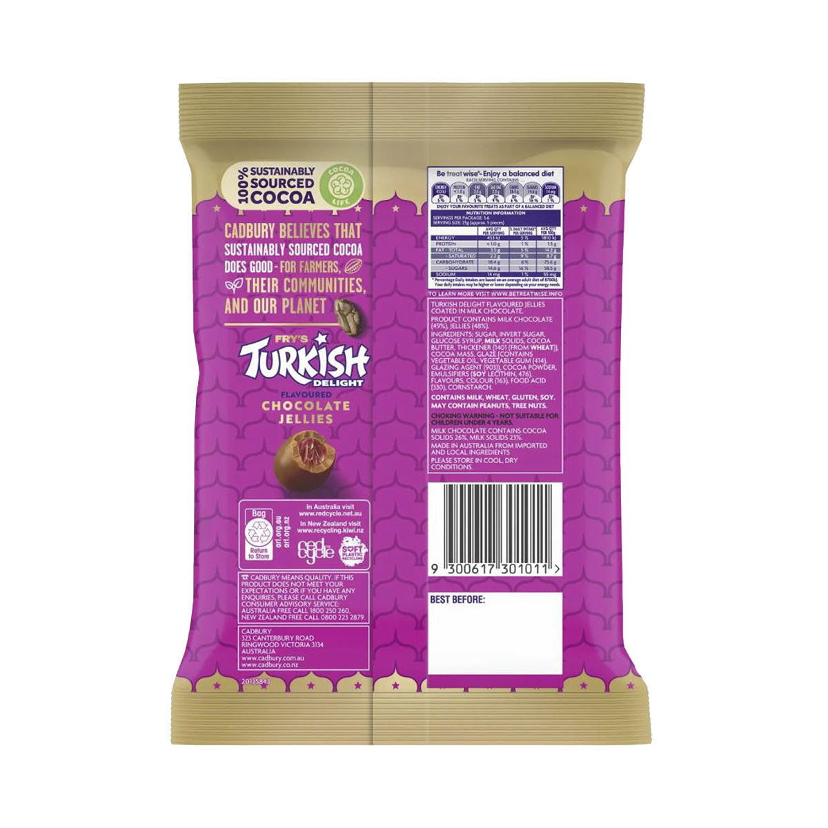Fry's Turkish Delight Pillow Bites 140g